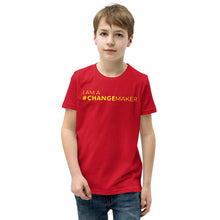 Load image into Gallery viewer, #ChangeMaker - Youth Short Sleeve T-Shirt (Yellow)
