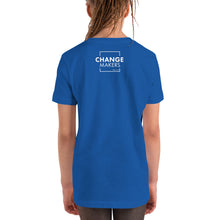 Load image into Gallery viewer, #ChangeMaker - Youth Short Sleeve T-Shirt (White)