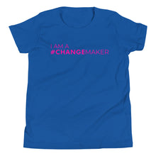 Load image into Gallery viewer, #ChangeMaker - Youth Short Sleeve T-Shirt (pink)