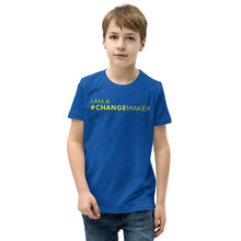 Load image into Gallery viewer, #ChangeMaker - Youth Short Sleeve T-Shirt (Yellow)