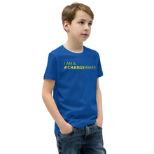 Load image into Gallery viewer, #ChangeMaker - Youth Short Sleeve T-Shirt (Yellow)