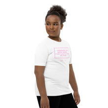 Load image into Gallery viewer, Perhaps You Were Born For Such A Time As This - Youth Short Sleeve T-Shirt (pink)