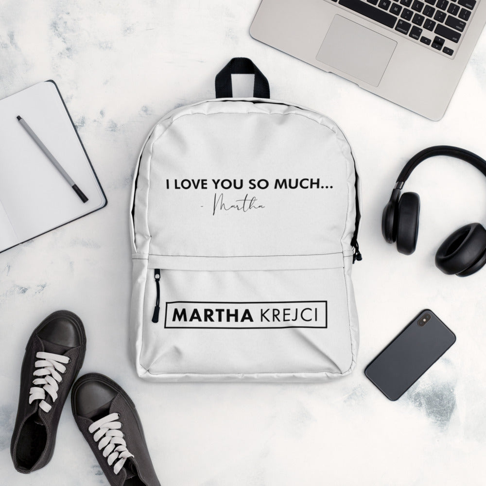 I Love You So Much - Backpack (White)