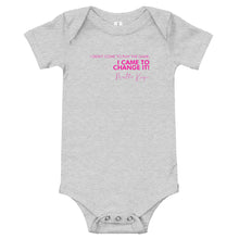 Load image into Gallery viewer, I Didn't Come Here To Play The Game - Baby short sleeve one piece (Pink)
