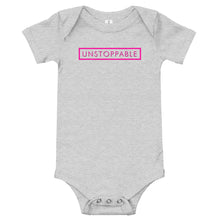 Load image into Gallery viewer, Unstoppable - Baby short sleeve one piece (Pink)
