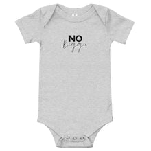 Load image into Gallery viewer, No Biggie - Baby short sleeve one piece (black)
