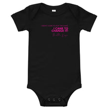 Load image into Gallery viewer, I Didn't Come Here To Play The Game - Baby short sleeve one piece (Pink)
