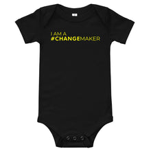Load image into Gallery viewer, #ChangeMaker - Baby short sleeve one piece (Yellow)
