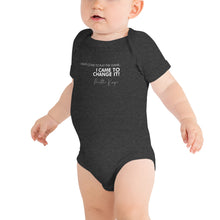 Load image into Gallery viewer, I Didn&#39;t Come To Play The Game - Baby short sleeve one piece (white)
