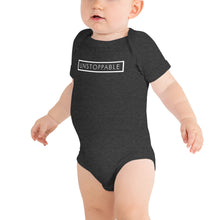 Load image into Gallery viewer, Unstoppable - Baby short sleeve one piece (White)
