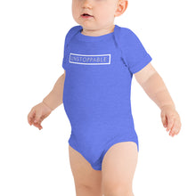 Load image into Gallery viewer, Unstoppable - Baby short sleeve one piece (White)
