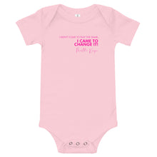 Load image into Gallery viewer, I Didn't Come Here To Play The Game - Baby short sleeve one piece (Pink)
