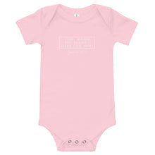Load image into Gallery viewer, For I Know The Plans - Baby short sleeve one piece (White)
