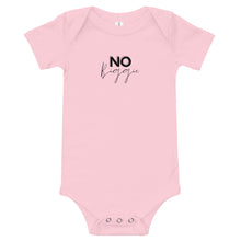 Load image into Gallery viewer, No Biggie - Baby short sleeve one piece (black)
