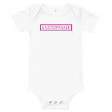 Load image into Gallery viewer, Unstoppable - Baby short sleeve one piece (Pink)
