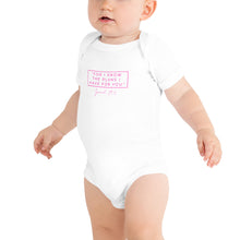 Load image into Gallery viewer, For I Know The Plans - Baby short sleeve one piece (Pink)
