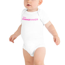 Load image into Gallery viewer, #ChangeMaker - Baby short sleeve one piece (pink)
