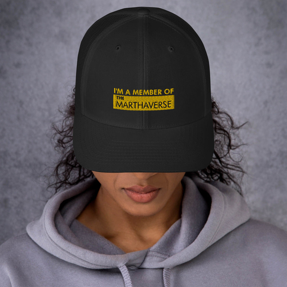 I'm A Member Of The Marthaverse - Trucker Cap (Yellow)