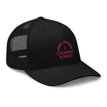 Load image into Gallery viewer, Heart Centered &amp; Crushing Business - Trucker Cap (Pink)
