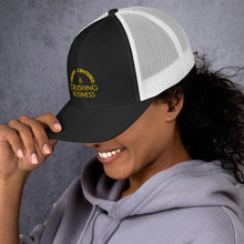 Load image into Gallery viewer, Heart Centered &amp; Crushing Business - Trucker Cap (Yellow)
