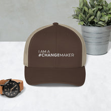 Load image into Gallery viewer, #ChangeMaker - Trucker Cap (White)
