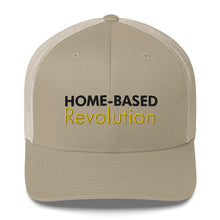 Load image into Gallery viewer, Home-Based Revolution - Trucker Cap (Black with Yellow)
