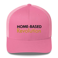 Load image into Gallery viewer, Home-Based Revolution - Trucker Cap (Black with Yellow)
