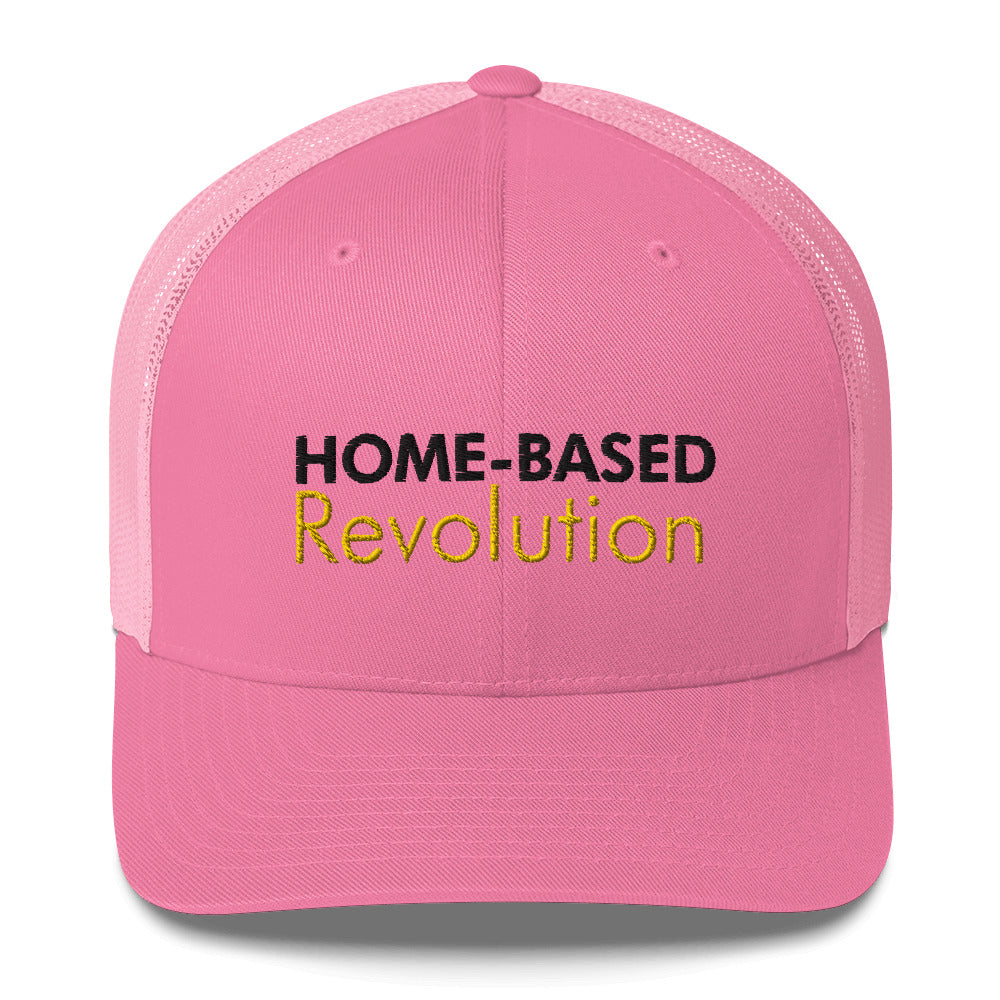 Home-Based Revolution - Trucker Cap (Black with Yellow)