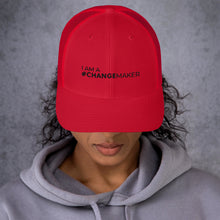 Load image into Gallery viewer, #ChangeMaker - Trucker Cap (Black)
