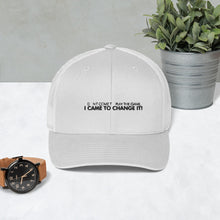 Load image into Gallery viewer, I Didn&#39;t Come To Play The Game - Trucker Cap (Black)
