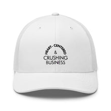 Load image into Gallery viewer, Heart Centered &amp; Crushing Business - Trucker Cap (Black)
