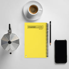 Load image into Gallery viewer, #ChangeMaker - Spiral notebook (Yellow)
