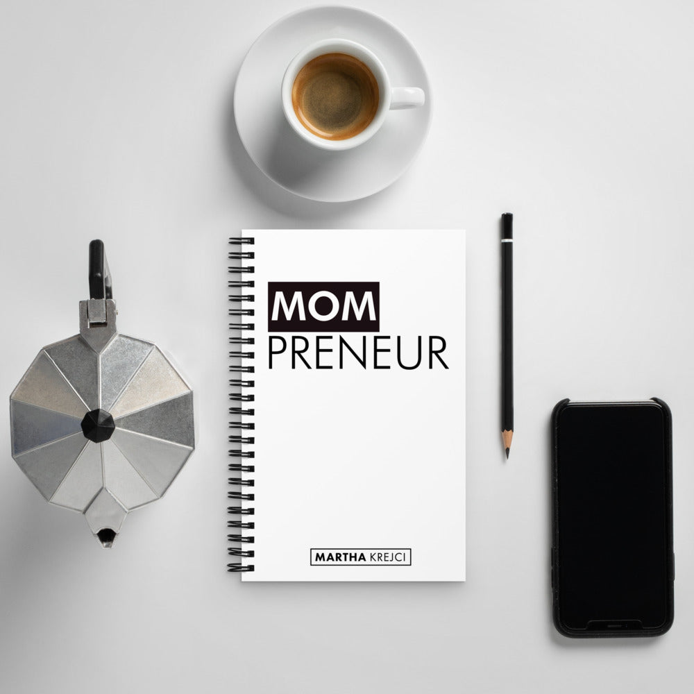 MOMPreneur - Spiral notebook (White)