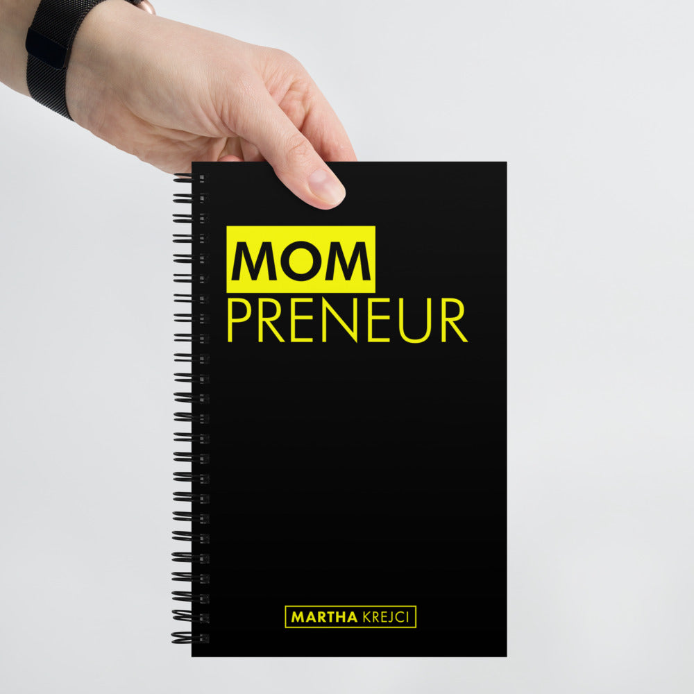 MOMPreneur - Spiral notebook (Black)
