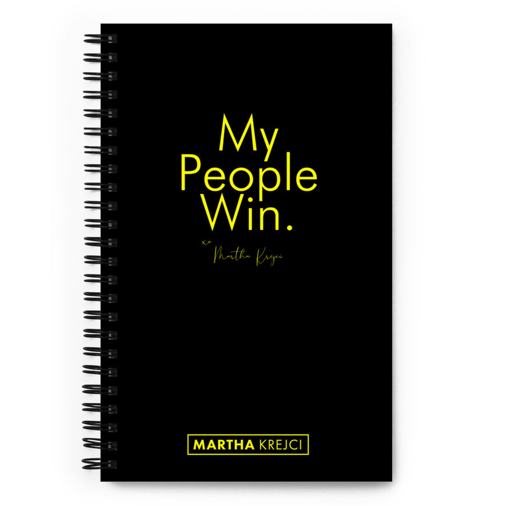 My People Win - Spiral notebook (Black)