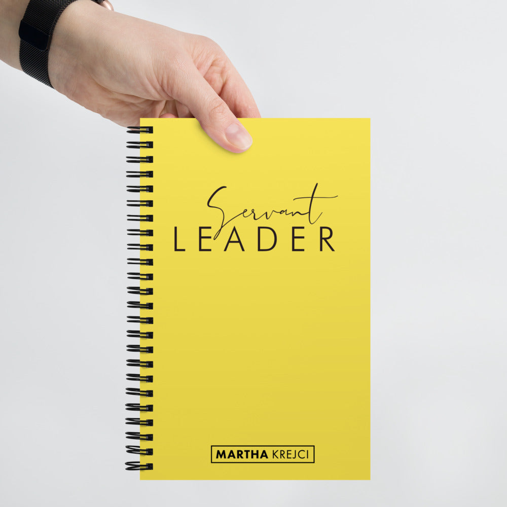 Servant Leader - Spiral notebook (Yellow)