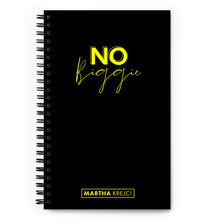 Load image into Gallery viewer, No Biggie - Spiral notebook (Black)

