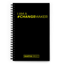 Load image into Gallery viewer, #ChangeMaker - Spiral notebook (Black)
