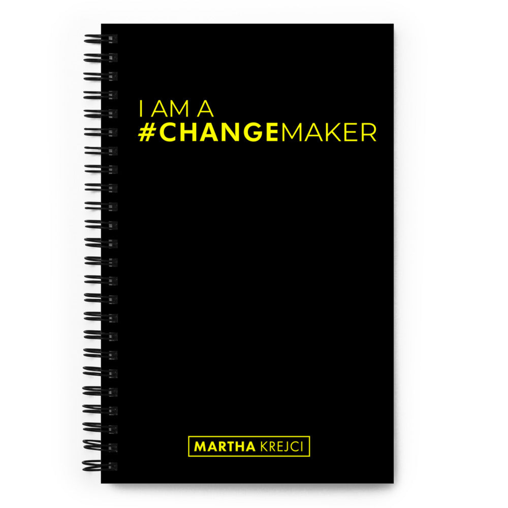 #ChangeMaker - Spiral notebook (Black)