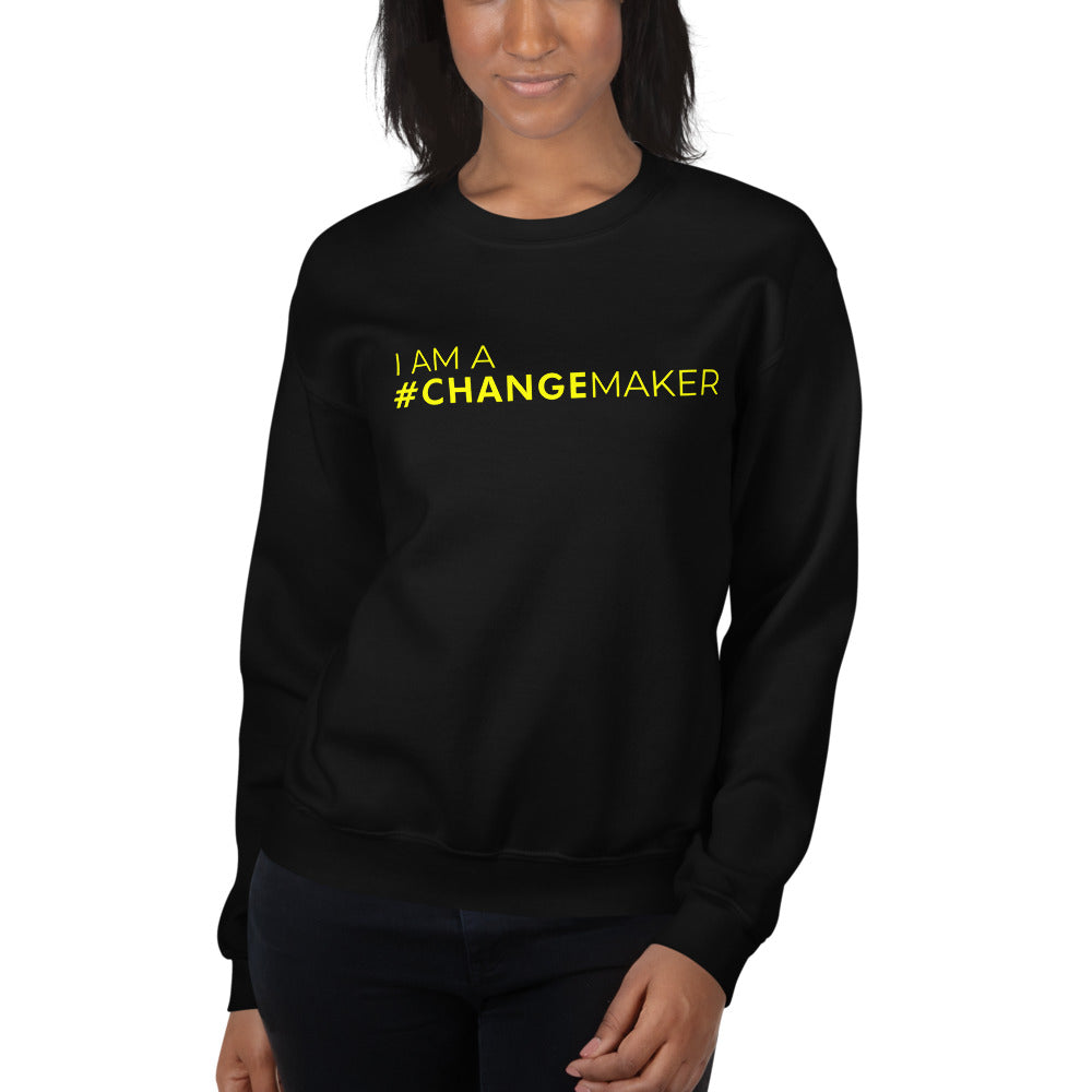 #ChangeMaker - Unisex Sweatshirt (Yellow)