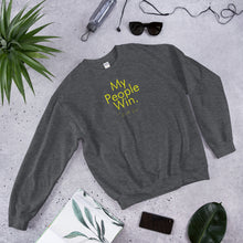 Load image into Gallery viewer, My People Win - Unisex Sweatshirt (Yellow)
