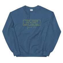 Load image into Gallery viewer, For I Know The Plans - Unisex Sweatshirt (Yellow)
