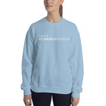 Load image into Gallery viewer, #ChangeMaker - Unisex Sweatshirt (White)
