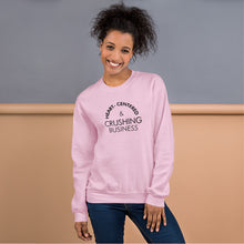 Load image into Gallery viewer, Heart Centered &amp; Crushing Business - Unisex Sweatshirt (Black)
