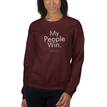 Load image into Gallery viewer, My People Win - Unisex Sweatshirt (White)
