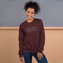 Load image into Gallery viewer, For I Know The Plans - Unisex Sweatshirt (White)
