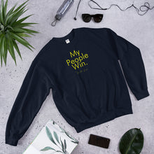 Load image into Gallery viewer, My People Win - Unisex Sweatshirt (Yellow)
