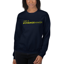 Load image into Gallery viewer, #ChangeMaker - Unisex Sweatshirt (Yellow)
