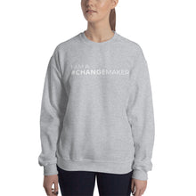 Load image into Gallery viewer, #ChangeMaker - Unisex Sweatshirt (White)
