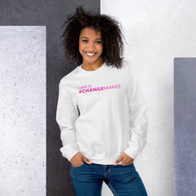Load image into Gallery viewer, #ChangeMaker - Unisex Sweatshirt (Pink)
